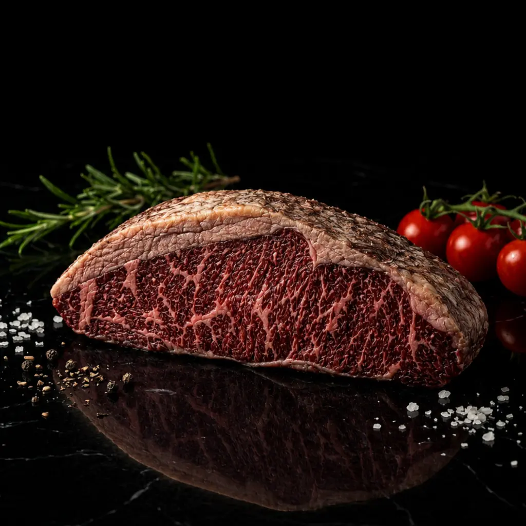 Rosedale Ruby 150 Days Grain Fed Beef Rump Cap Dry-Aged Steak.webp