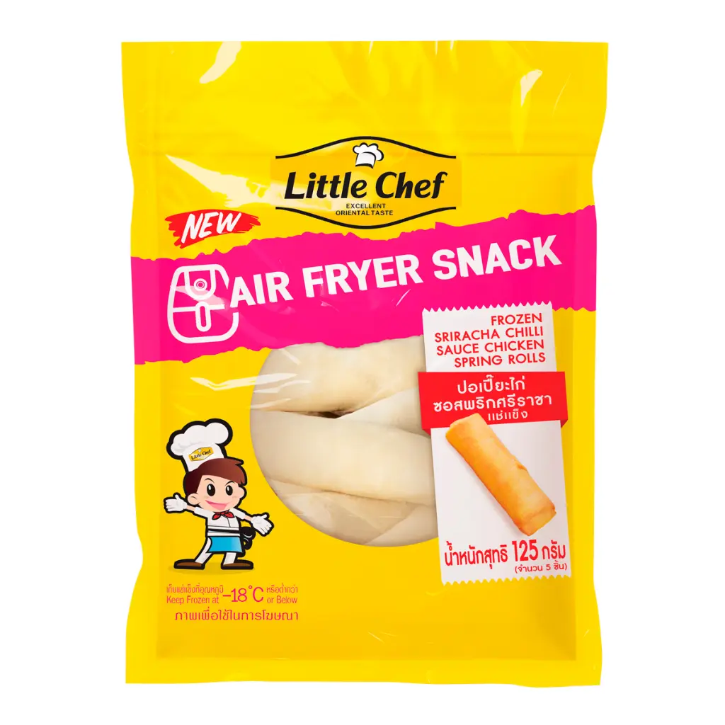 2.LITTLE CHEF_BAG_SRIRACHA CHILLI SAUCE CHICKEN SPRING ROLLS_1200x1200px (1).webp