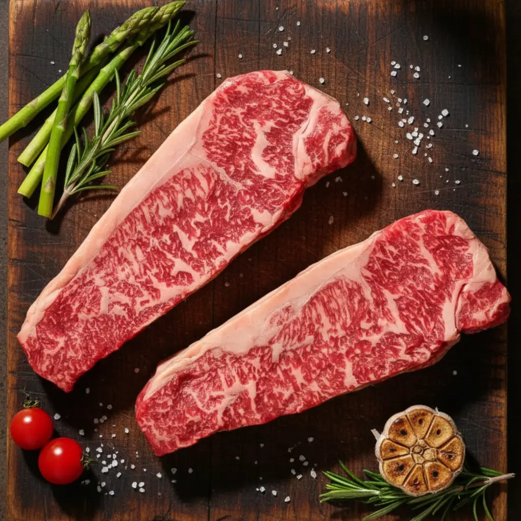 4  Yugo Wagyu Beef Striploin Steak MB 45.webp