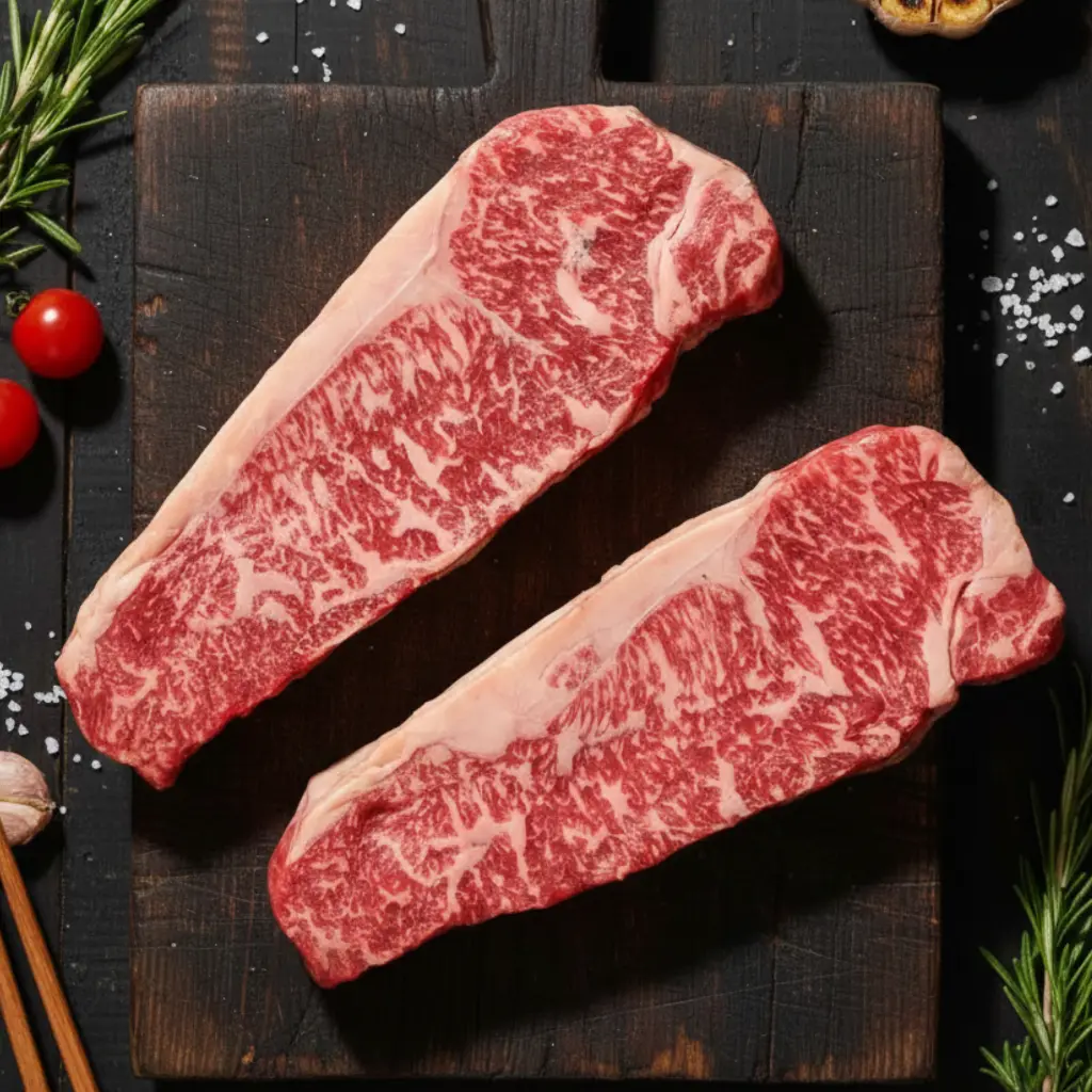 2 Yugo Wagyu Beef Striploin Steak MB 45.webp