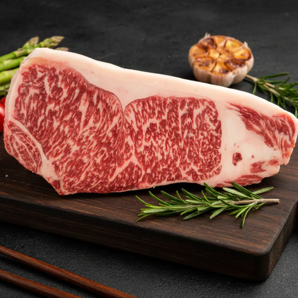 1  Yugo Wagyu Beef Striploin Steak MB 45.webp