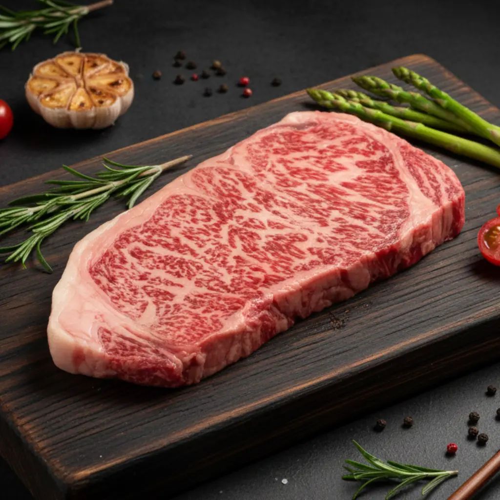 1  Miyazaki Wagyu A5 Striploin Steak (Portion Cut).webp