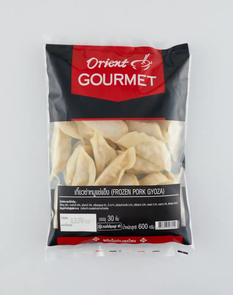 ORIENT GOURMET FROZEN PORK GYOZA เกี๊ยวซ่าหมู 30PCS x 20G (Front).webp