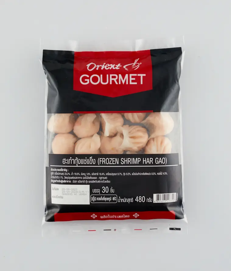 ORIENT GOURMET FROZEN SHRIMP HAR GAO ฮะเก๋ากุ้ง 30PCS x 16G (Front).webp