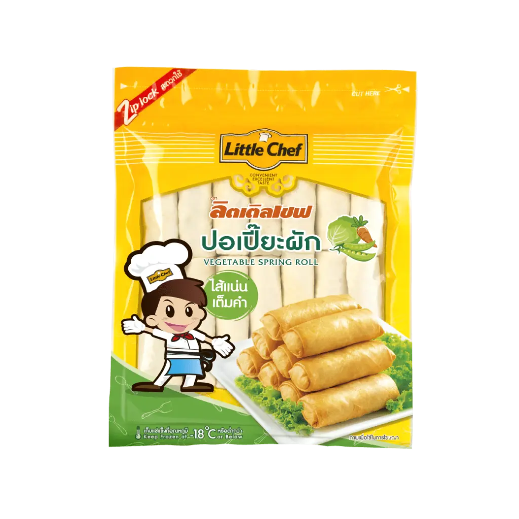 Frozen Vegetable Spring Roll Little Chef ปอเปี้ยะผักแช่แข็ง ลิตเติ้ลเชฟ 1,000g.webp
