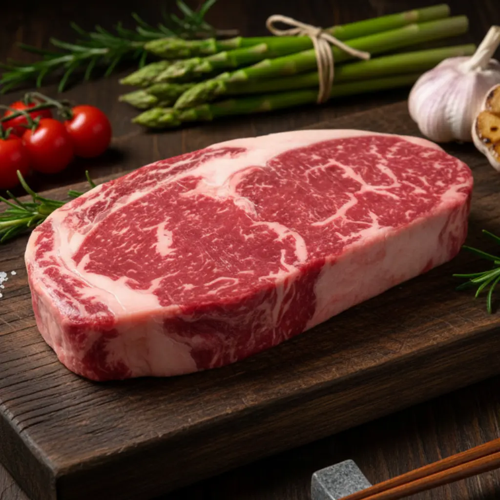 Ruby Reserve Wagyu Beef Ribeye Steak MB 6/7 เนื้อวากิวออสเตรเลีย ริปอาย MB6/7 ตัดสเต็ค