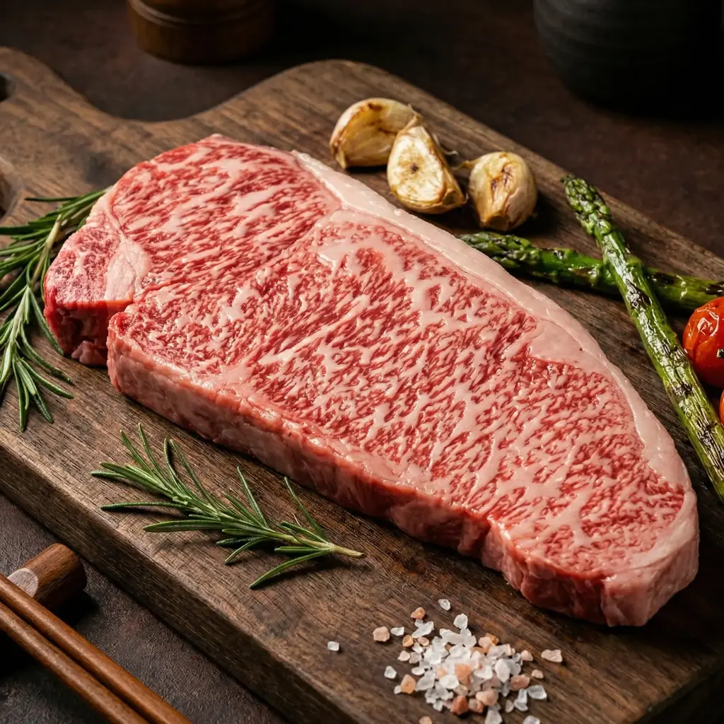 Hokkaido Holstein Striploin Steak (Portion Cut) เนื้อฮอกไกโด โฮลสไตน์ สตริปลอยน์ สเต็ค
