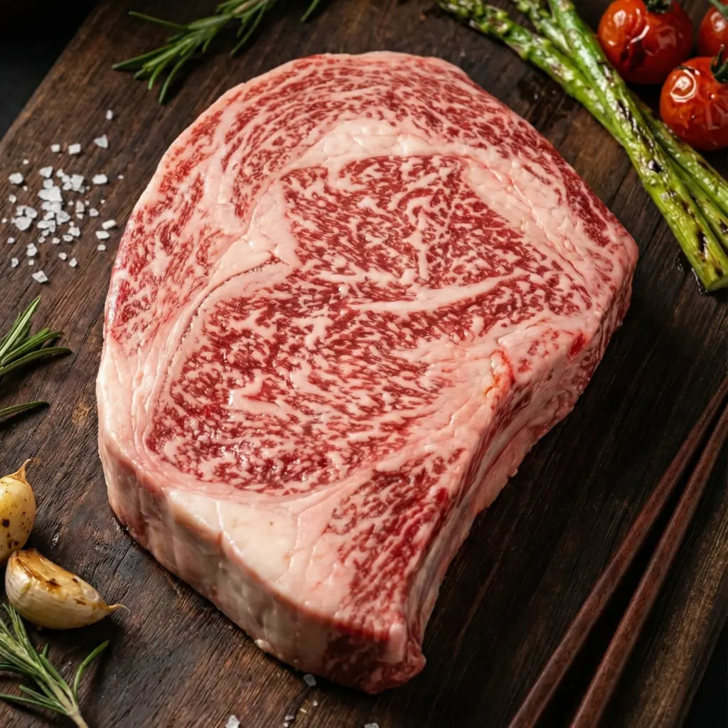 Oita Wagyu A4 Ribeye Steak (Portion Cut) เนื้อโออิตะ วากิว A4 ริปอาย ตัดสเต็ค