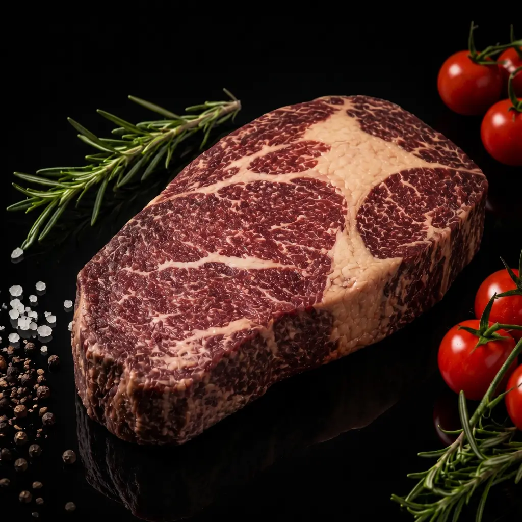 Rosedale Ruby 180 Days Grain Fed Beef Striploin Dry Aged 40 Day (Portion Cut) เนื้อออสเตรเลีย เกรนเฟด 180 วัน สตริปลอยน์ดายเอจ 40 วัน ตัดสเต็ค