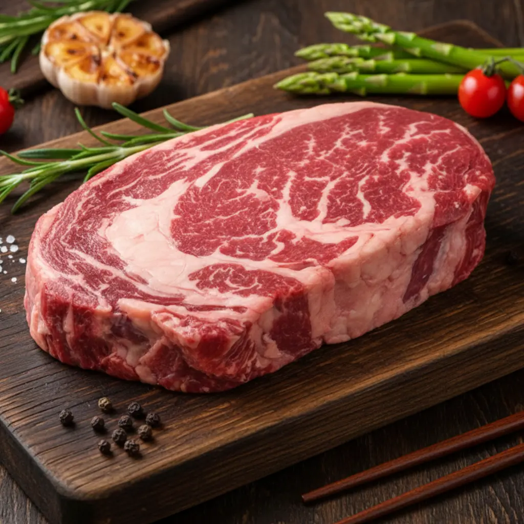 Ruby Reserve Wagyu Beef Ribeye Steak MB 4/5 เนื้อวากิวออสเตรเลีย ริปอาย MB4/5 ตัดสเต็ค