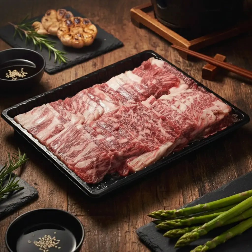 Tokachi Nobels Herb Chuck Roll Yakiniku Mixed Cut 500g
