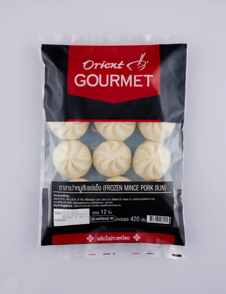 ซาลาเปาหมูสับ 420g (1bg x 12pcs x 35g) - Pack