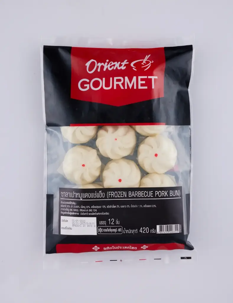 ซาลาเปาหมูแดง 420g (1bg x 12pcs x 35g) - Pack