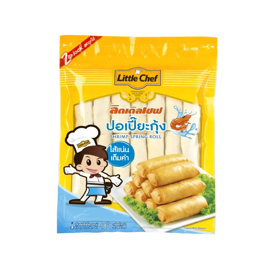 ปอเปี๊ยะกุ้ง 1,000g (1bg x 40pcs x 25g) - Pack