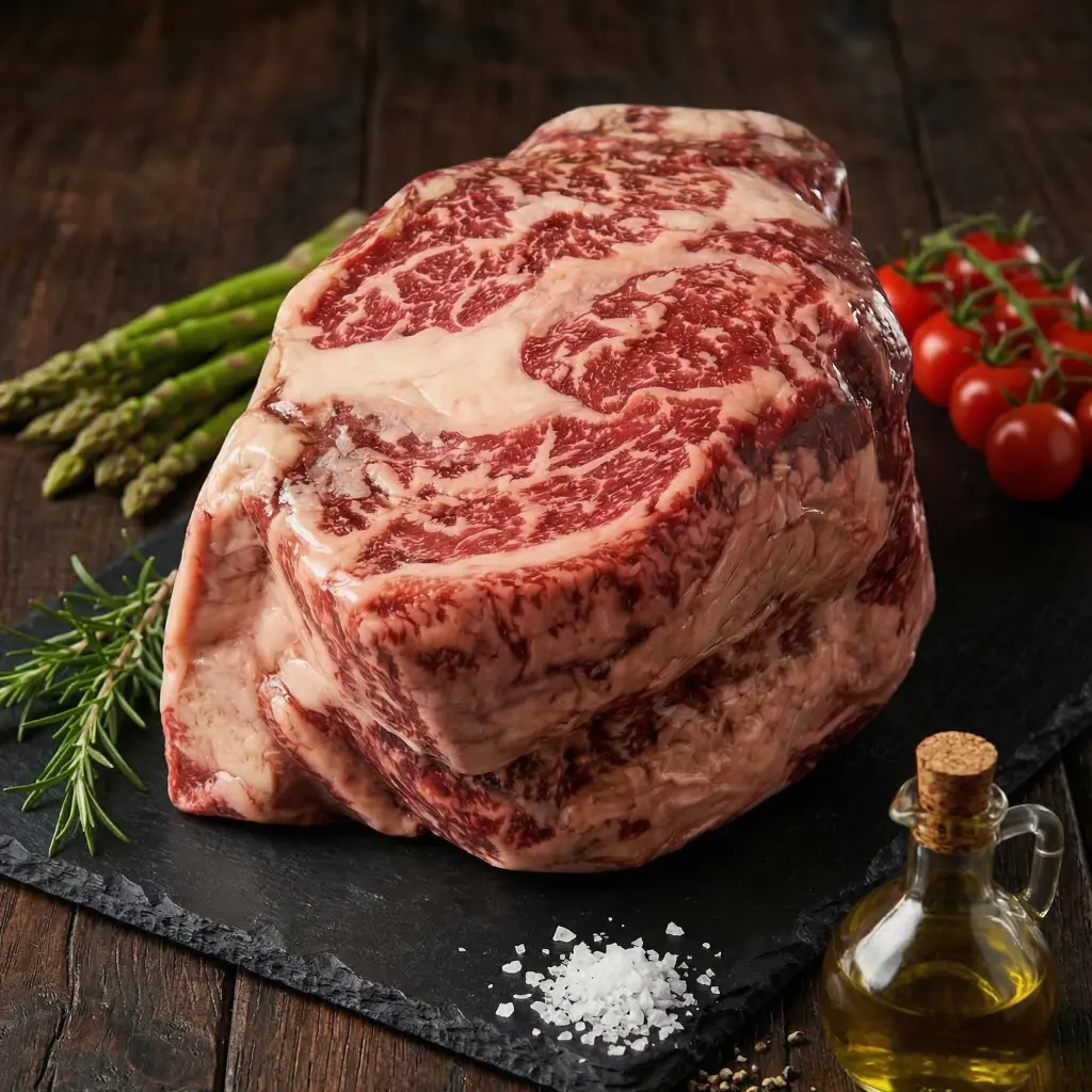 Yugo F1 Wagyu Beef Chuck Eye Roll MB 6/7 - Full Block เนื้อยูโก F1 วากิวออสเตรเลีย ชัคอายโรล MB 6/7 - ยกก้อน