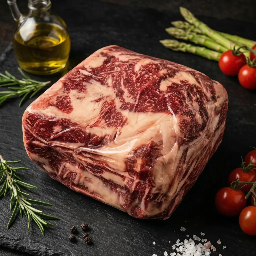Rosedale Ruby 180 Days Grain Fed Beef Chuck Eye Roll - Full Block  เนื้อโรสเดล รูบี้ ออสเตรเลีย เกรนเฟด 180 วัน ชัค อาย โรล ยกก้อน