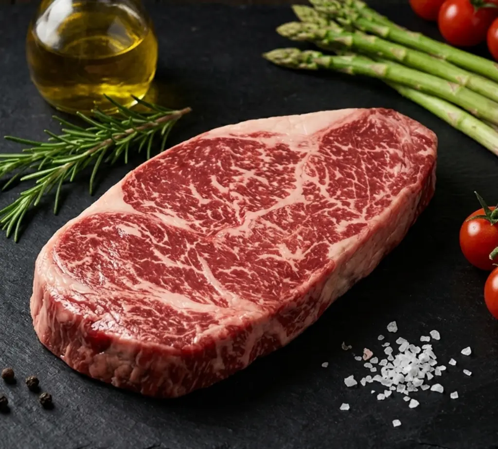 Kagoshima Wagyu Striploin A4 End Cut - Mini Block  เนื้อคาโกชิมา วากิว สตริปลอยน์ A4 หัวเนื้อ - เนื้อก้อนตัดแบ่ง