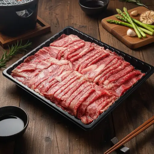 [LMBE01106502] Tokachi Nobels Herb Chuck Roll AB Yakiniku pack (500g)