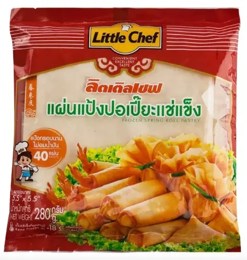 [SSRP0169EB00010] แผ่นแป้งปอเปี๊ยะ 5.5" 280g (1bg x 40pcs x 7g) - Pack