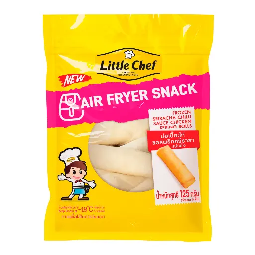[SFCR002EB000001] ปอเปี๊ยะไก่ซอสพริกศรีราชา สำหรับหม้อทอดไร้น้ำมัน 125g (1bg x 5pcs x 25g) - Pack