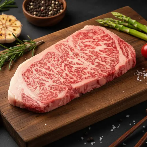 Miyazaki Wagyu A4 Striploin Steak (Portion Cut) เนื้อมิยาซากิวากิว สตริปลอยน์ A4 ตัดสเต็ค