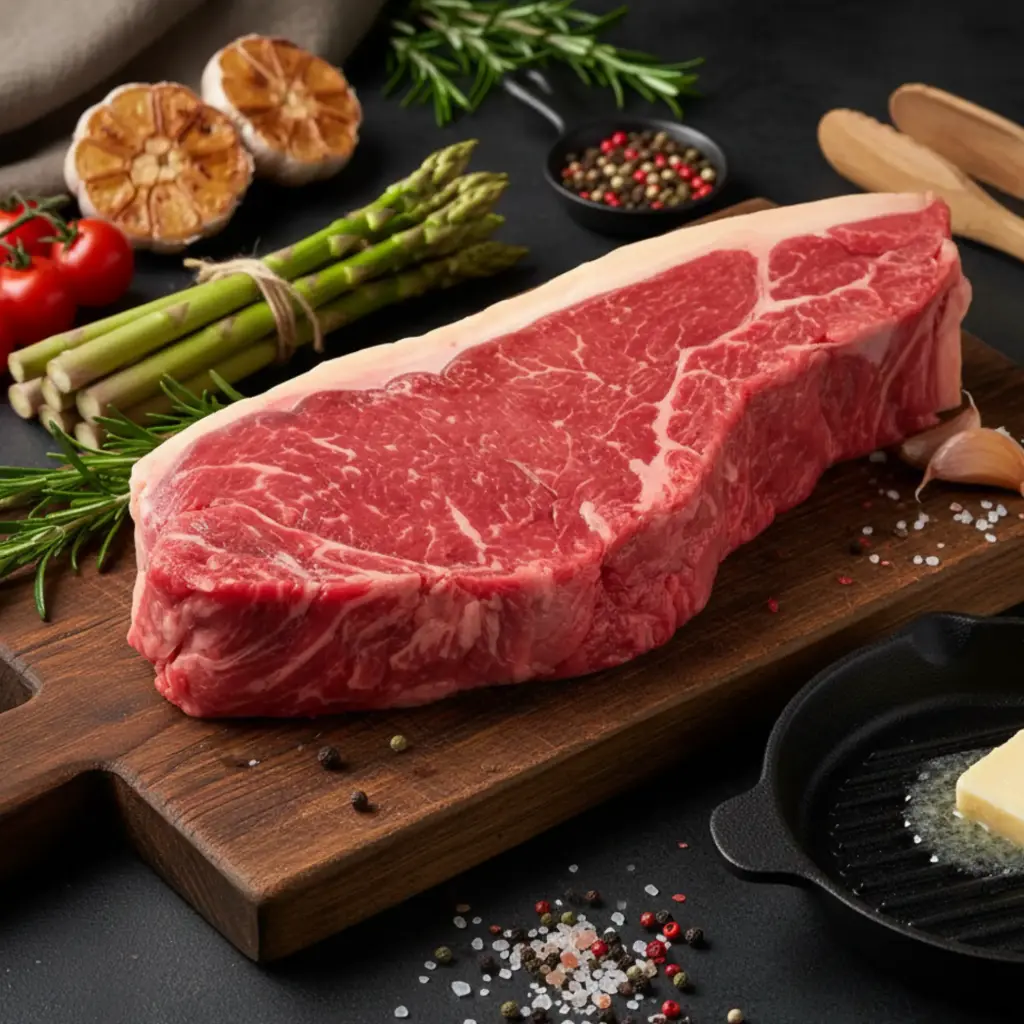 Ruby Reserve Wagyu Beef Striploin Steak MB 8/9 เนื้อวากิวออสเตรเลีย ...